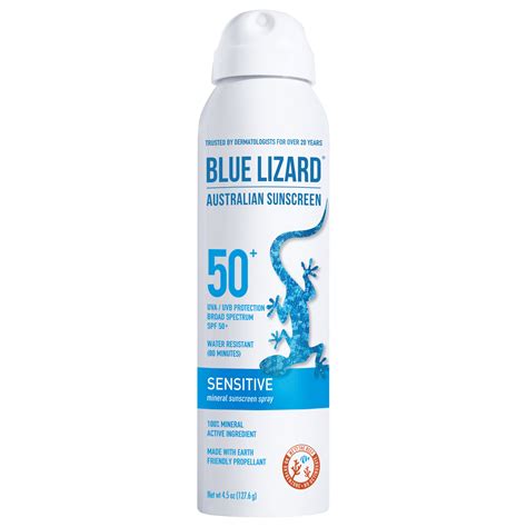 blue lizard spray sunscreen